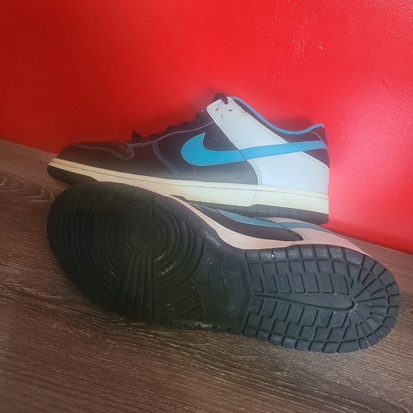 NIKE DUNK LOW 2008 Black Neo Turquoise Blue White Mens Size10.5 Shoes 31… - Picture 6 of 9